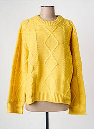 Pull stretch manches longues jaune SWILDENS femme