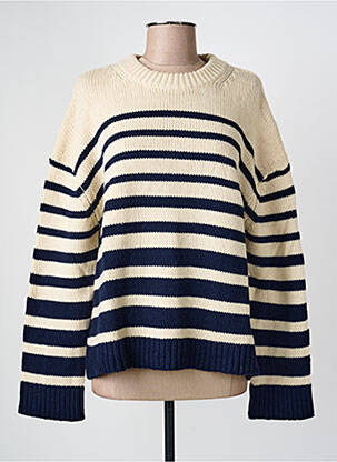 Pull stretch manches longues beige SWILDENS femme