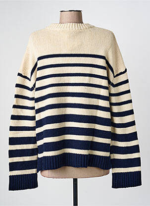Pull stretch manches longues beige SWILDENS femme