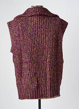 Gilet sans manche coupe cintrée violet HOD femme