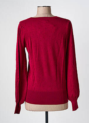 Pull col rond manches longues rouge KING LOUIE femme