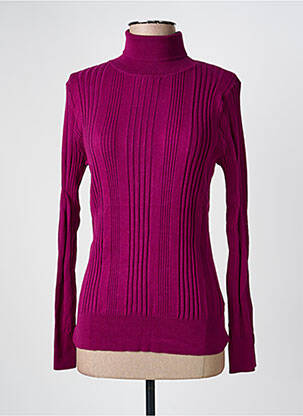 Pull col roulé violet KING LOUIE femme