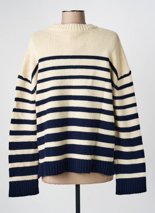 Pull stretch manches longues beige SWILDENS femme