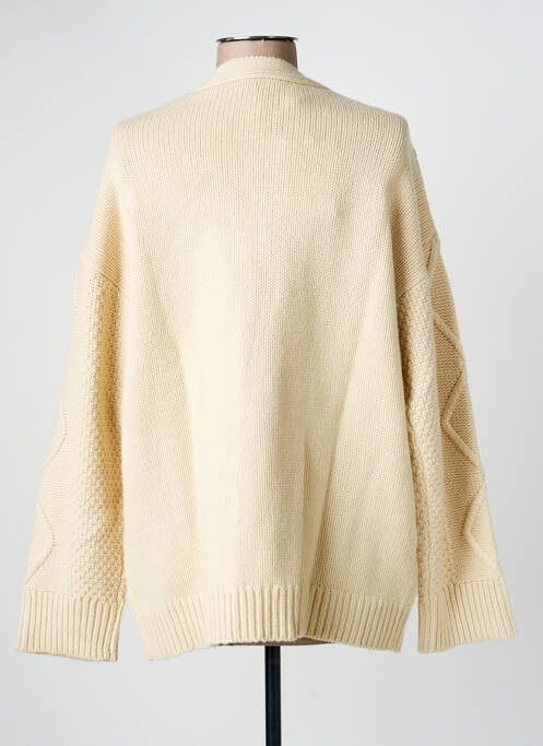 Gilet manches longues stretch beige SWILDENS femme