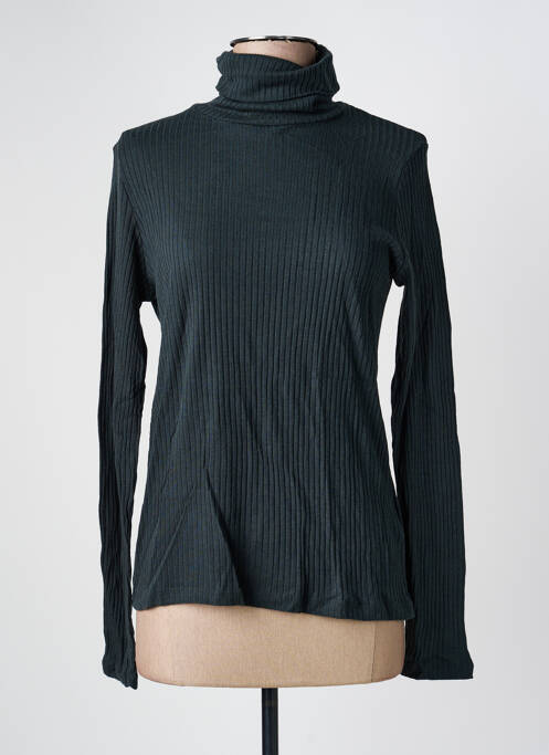 Pull col roulé gris MAJESTIC FILATURES femme