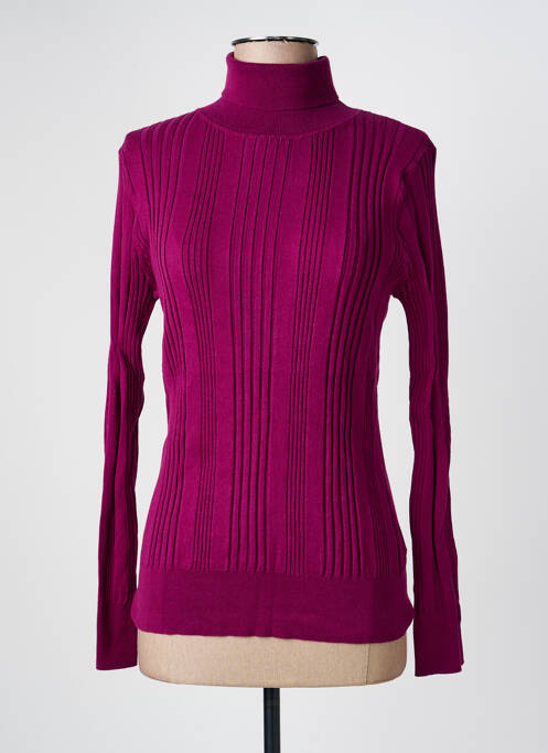 Pull col roulé violet KING LOUIE femme