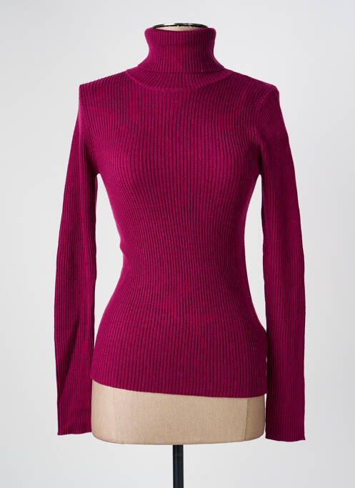 Pull col roulé violet MKT STUDIO femme