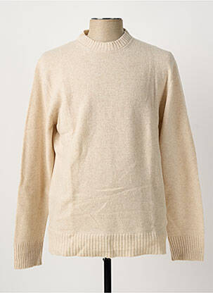 Pull col rond manches longues beige LAFAURIE homme