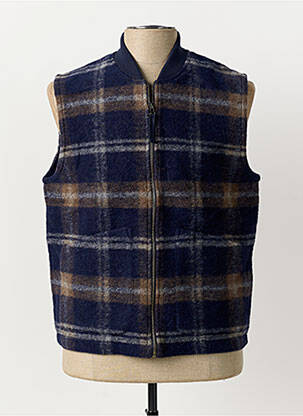 Veste casual coupe droite bleu HARTFORD homme
