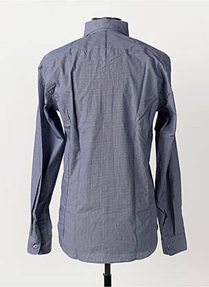 Chemise manches longues imprimé fantaisie bleu FIL NOIR homme