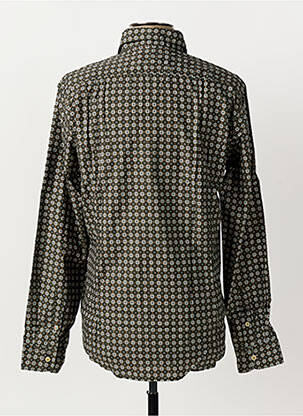 Chemise manches longues imprimé fantaisie vert FIL NOIR homme