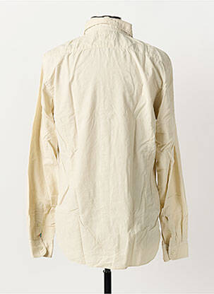 Chemise manches longues coupe cintrée beige FIL NOIR homme