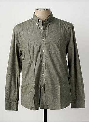 Chemise manches longues coupe cintrée gris LAFAURIE homme
