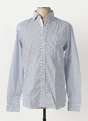 Chemise manches longues bleu FIL NOIR homme