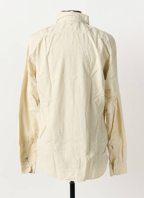 Chemise manches longues coupe cintrée beige FIL NOIR homme