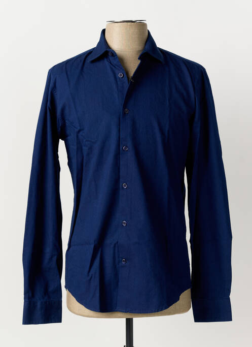 Chemise manches longues coupe cintrée bleu LAFAURIE homme