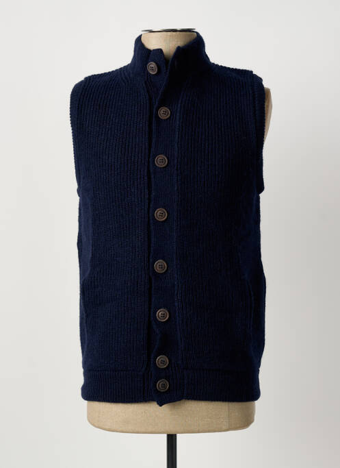 Gilet sans manche coupe cintrée bleu ANONYM APPAREL homme