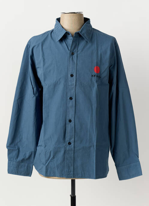 Chemise manches longues bleu EDWIN homme