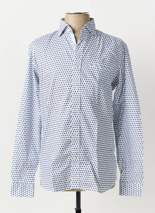 Chemise manches longues bleu FIL NOIR homme