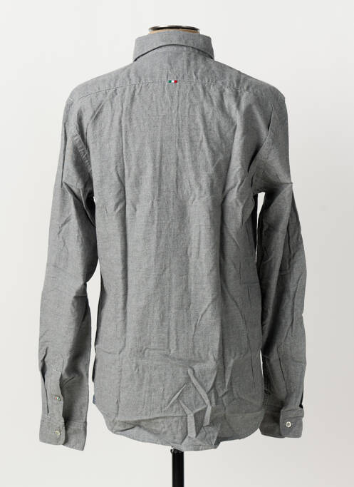 Chemise manches longues gris FIL NOIR homme