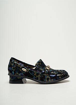 Mocassins carré talon plat jusqu'à 3cm bleu LAURA VITA femme