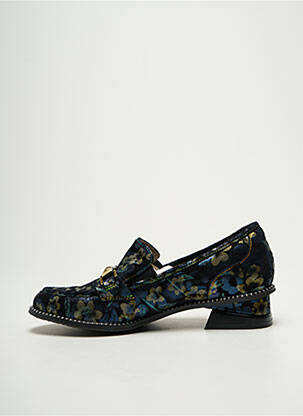 Mocassins carré talon plat jusqu'à 3cm bleu LAURA VITA femme