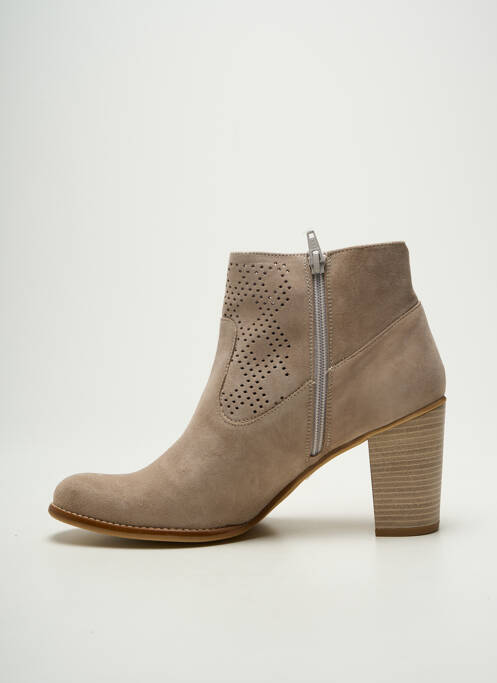 Bottines/Boots beige DORKING femme