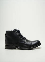 Bottines/boots matière lisse talon plat jusqu'à 3cm noir COCO ET ABRICOT femme
