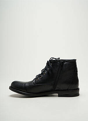 Bottines/boots matière lisse talon plat jusqu'à 3cm noir COCO ET ABRICOT femme