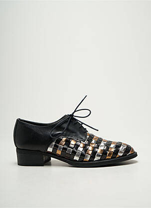 Derbies tissage satiné talon plat jusqu'à 3cm noir XAVIER DANAUD femme