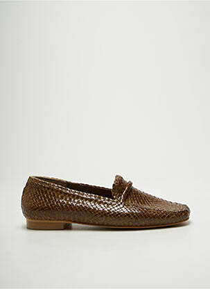 Mocassins talon bas talon plat jusqu'à 3cm marron YVES DESFARGE femme
