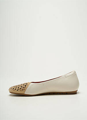 Ballerines semelle amovible talon plat jusqu'à 3cm beige MAM'ZELLE femme