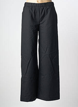 Pantalon large tissage popeline taille normale noir TINSELS femme