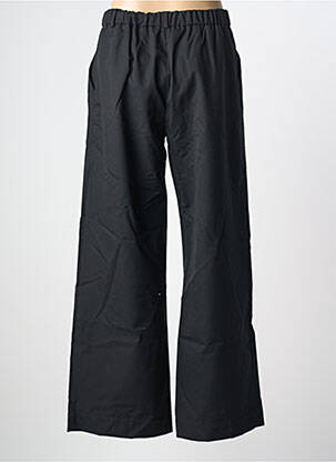 Pantalon large tissage popeline taille normale noir TINSELS femme