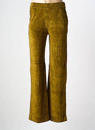 Pantalon flare stretch taille normale vert MAJESTIC FILATURES femme