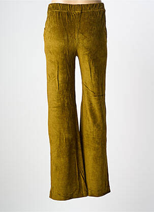 Pantalon flare stretch taille normale vert MAJESTIC FILATURES femme