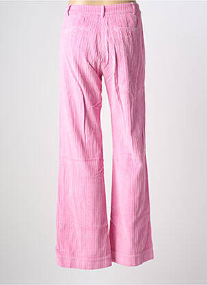 Pantalon flare stretch taille haute rose HARTFORD femme