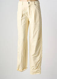 Pantalon flare stretch taille haute beige CLOSED femme