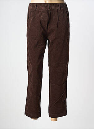 Pantalon 7/8 taille haute taille haute marron HOD femme