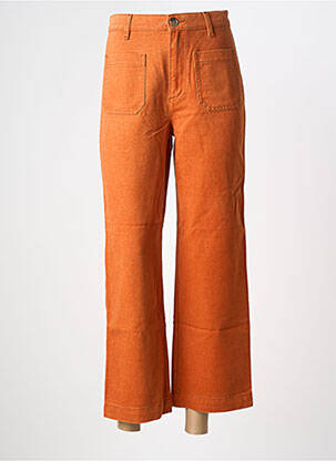 Jeans coupe large stretch taille haute orange BENSIMON femme