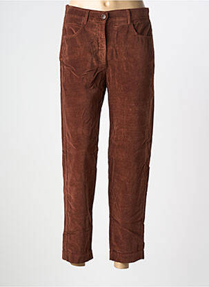 Pantalon 7/8 taille haute taille haute marron HARTFORD femme