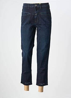Jeans coupe slim tissage brut taille haute bleu CLOSED femme