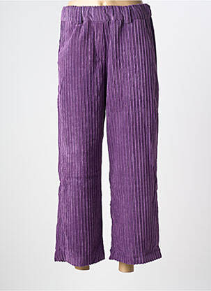 Pantalon 7/8 stretch taille normale violet HOD femme