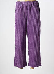Pantalon 7/8 stretch taille normale violet HOD femme