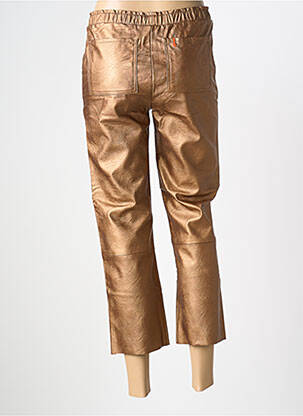 Pantalon 7/8 stretch taille normale orange MAEVY femme