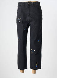 Jeans coupe slim stretch taille haute noir TINSELS femme