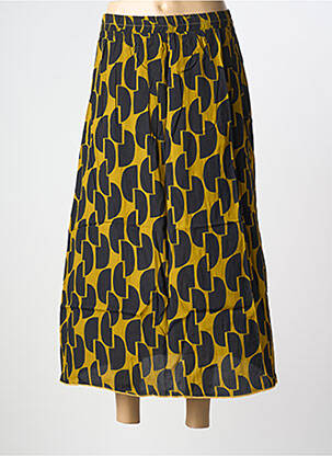 Jupe longue coupe évasée jaune HOD femme
