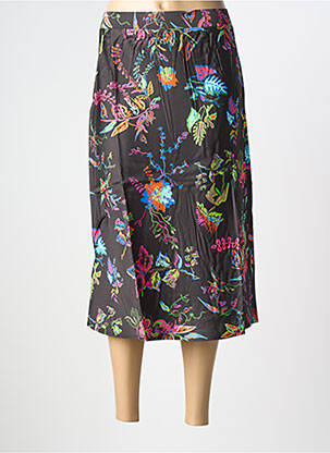 Jupe mi-longue taille haute noir COSTER COPENHAGEN femme