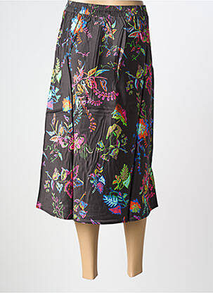 Jupe mi-longue taille haute noir COSTER COPENHAGEN femme