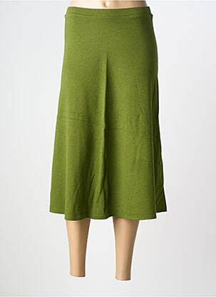 Jupe mi-longue coupe évasée vert KING LOUIE femme